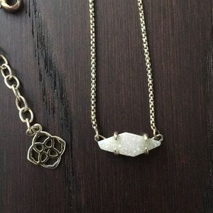 Kendra Scott white drusy necklace